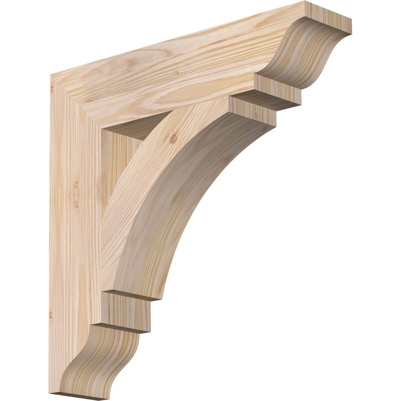 Thorton Traditional Bracket, Douglas Fir (Smooth), 16"H x 3.5"W x 16"D