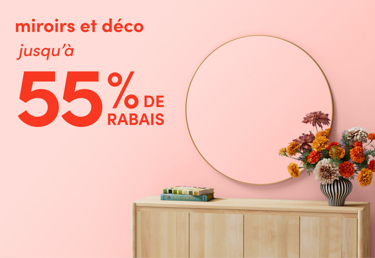 miroirs et déco en solde