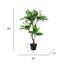 Plumeria artificiel 36 po en pot