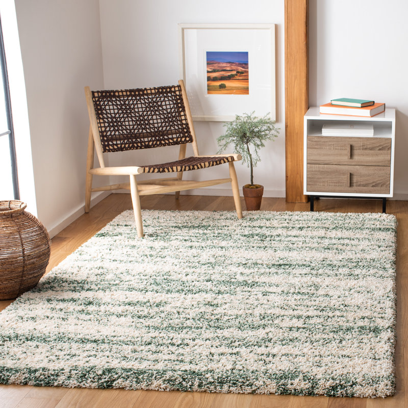 Striped Area Rug, Rectangle 183 x 274 cm