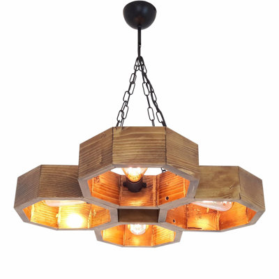 Lustre unique à 4 lumières Burwell