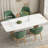 Modern Upholstered Dining Chair with Walnut Wood Legs-462437494-462437495