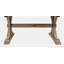 Averie 6 - Person Extendable Pine Solid Wood Solid Wood Top Trestle Dining Set