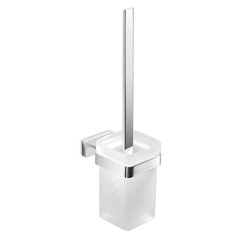 Lea 15.4in. H Wall Mounted Toilet Brush and Holder