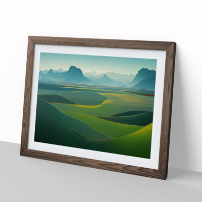 XH1022-8869X Terrific Mountain Landscape - Single Picture Frame Print