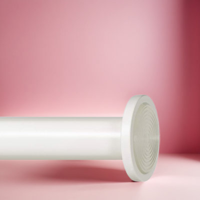 Tringle à rideaux à tension robuste - Tringle à tension à ressort réglable pour la douche ou les fenêtres avec placage antirouille et embouts en caoutchouc antidérapants
