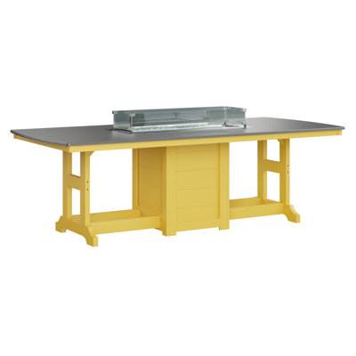 Berlin Gardens Garden Classic 96″ Fire Pit Dining Table