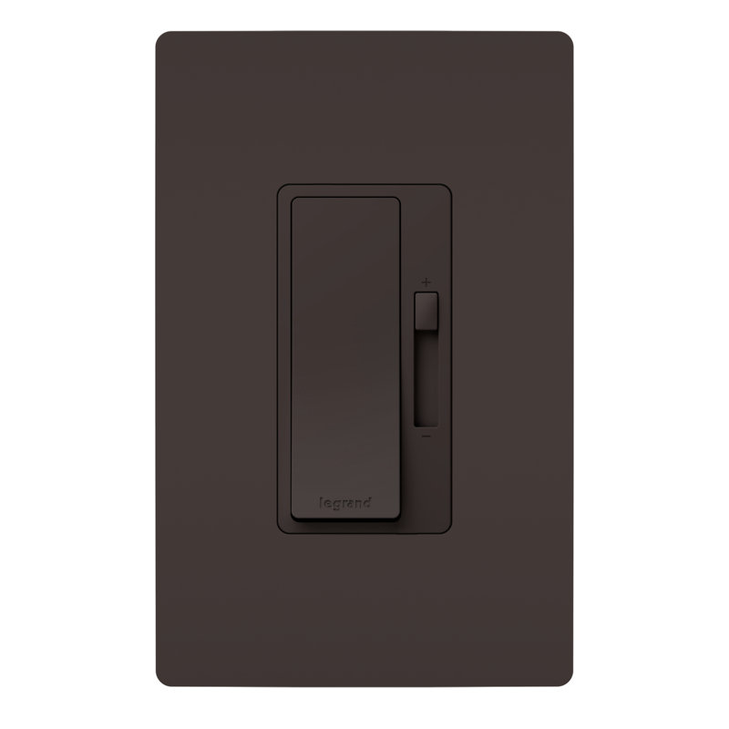 Gradateur et plaque murale Legrand, Bronze foncé