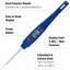 Plastic Digital Food Thermometer, 10.75 Inches, Blue-89175085