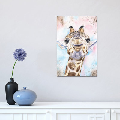 Giraffe II 1 Piece Wrapped Canvas Wall Art