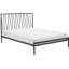 Adore Decor Stella Platform Metal Bed Frame with Curved Metal Headboard-1473784268