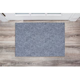 Delacroy Machine Washable Gray and Ivory Area Rug