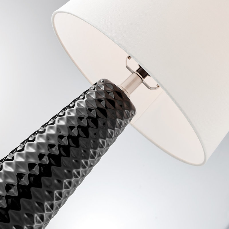 Aria Ceramic Lamp, Black