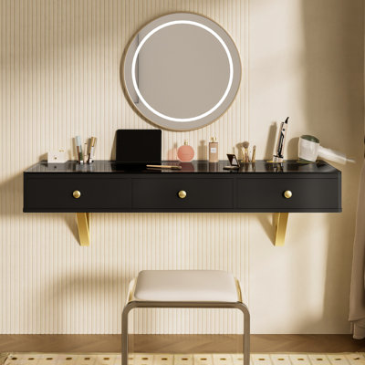 Floating Wall-Mounted Vanity Table