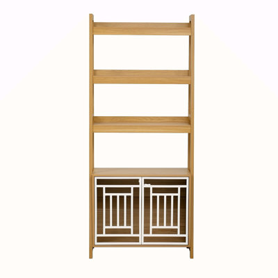 Meuble pour chien avec échelle pour cage