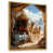 Toile avec cadre flottant or