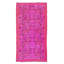 Tapis décoratif turc 3,5 pi x 3,5 pi à motifs floraux surdimensionné rose authentique