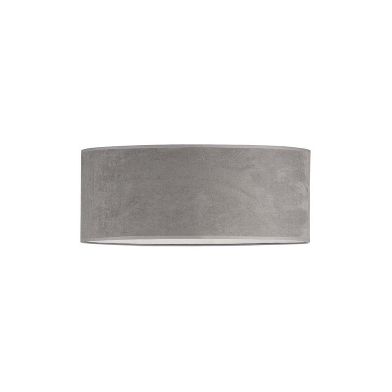 Aizah Fabric Flush Mount, Gray, White