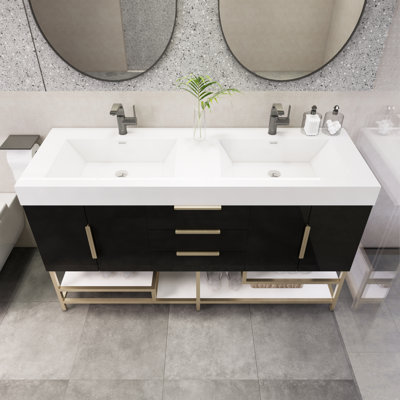Meuble-lavabo double 59 po Maricella