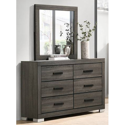 Commode double 6 tiroirs l 57 po