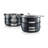 Granitestone Stackable Space Saving 10 Piece Aluminum Non Stick Cookware Set, Oven & Dishwasher Safe
