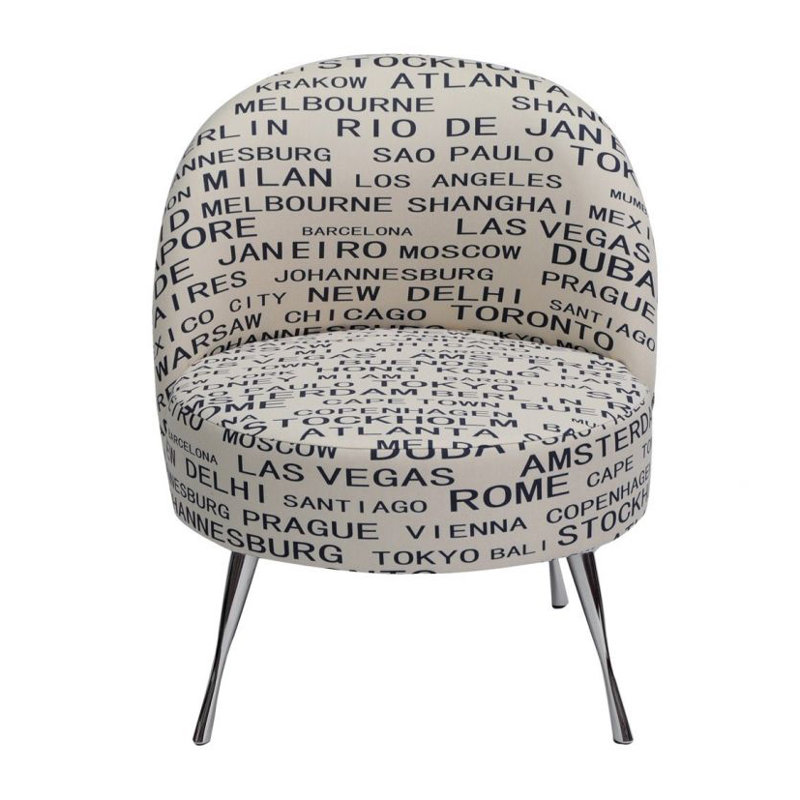 Loft Upholstered Accent Chair, Cream
