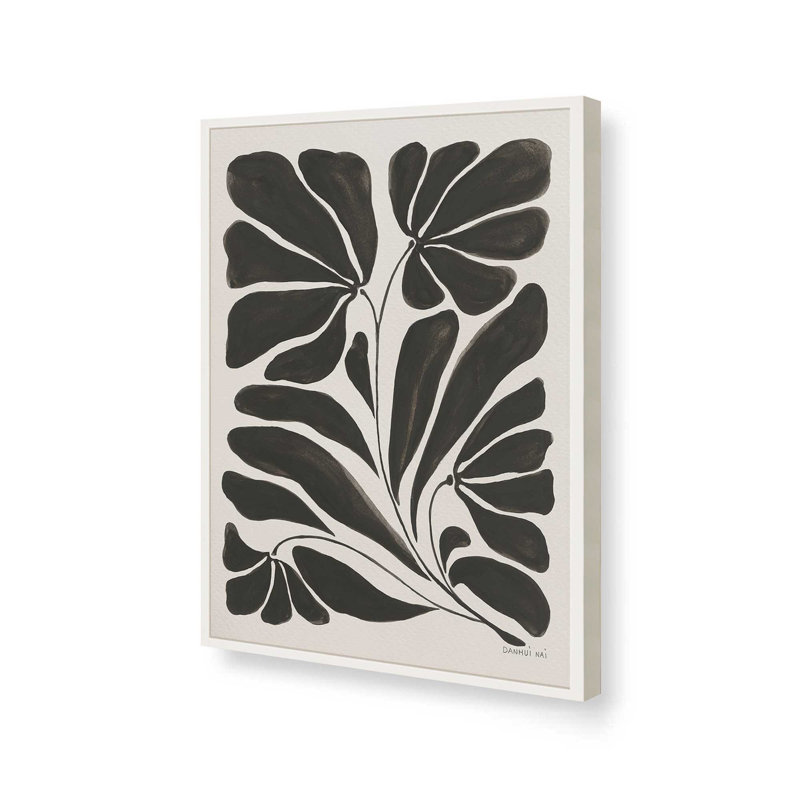 «Blooming Joy II» par - Impression sur toile tendue, H 48 po x l 36 po, Papier avec cadre ouvert sans passe-partout, Blanc