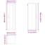 Vidaxl Kitchen Wall Cabinet White 40 X 31 X 100 Cm Engineered Wood-121217540-121217554