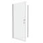 Porte de douche pivotante universelle à ouverture de 1 3/8 po, avec ouverture extérieure, avec finition en verre trempé de 1/4 po-117672229