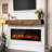 Aleq Recessed Wall Mounted Electric Fireplace-673538562