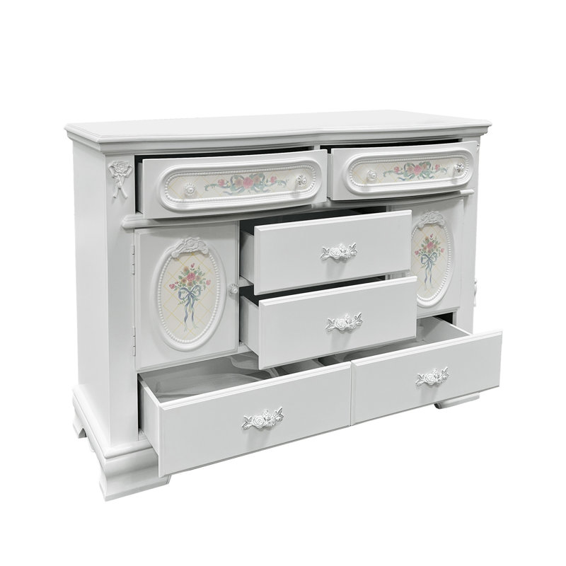 Commode 6 tiroirs Sauval, Blanc