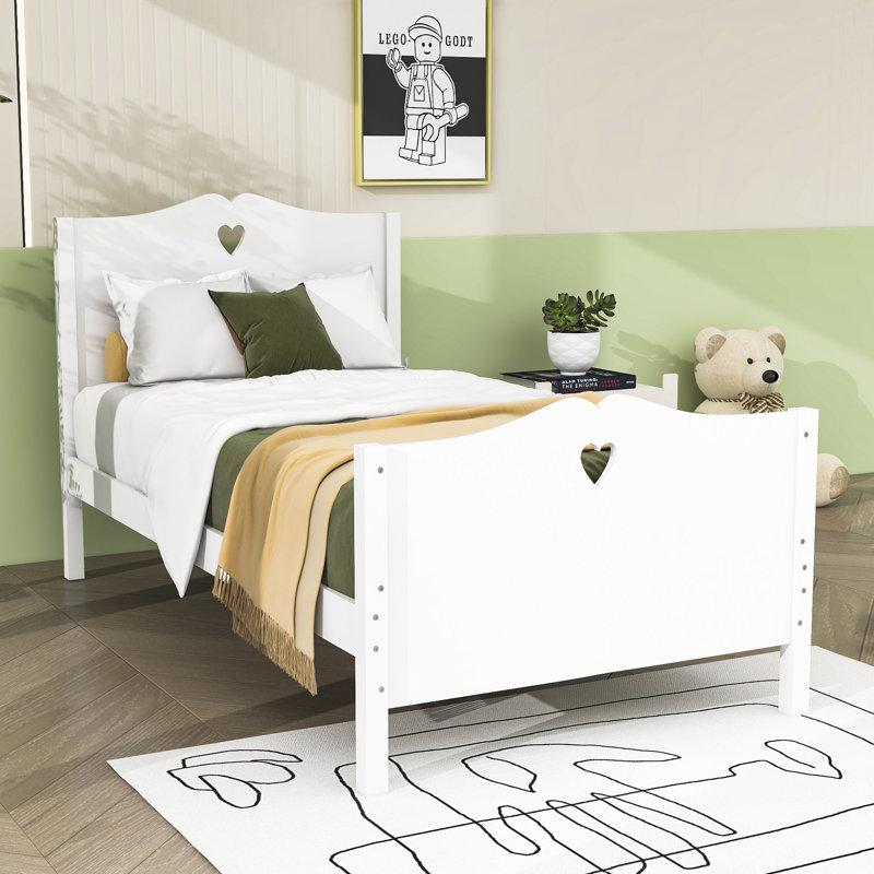 Platform Bed, White