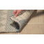 Tapis géométrique beige / bleu en laine / coton tissé à la main Jacques Natura-1632303137