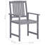 Red Barrel Studio® Director's Chairs 4 Pcs Solid Acacia Wood Grey-928177340