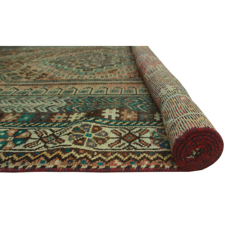 Tapis rouille finement vieilli Keiani