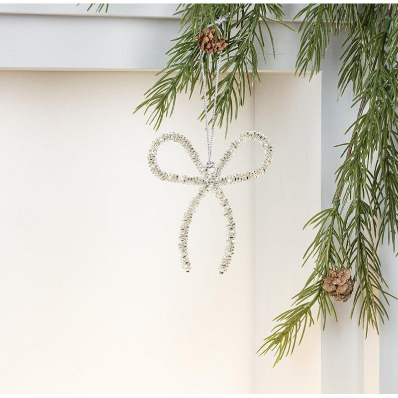 Slim Bow Bead Ornament