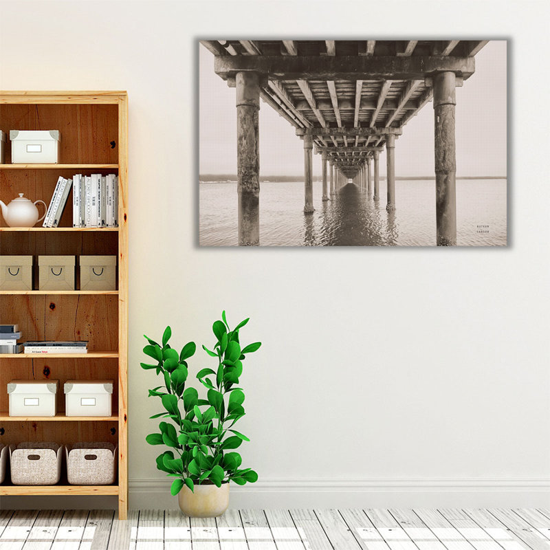 Pacific Pier - reproduction d'art sur toile, H 32 po x l 48 po