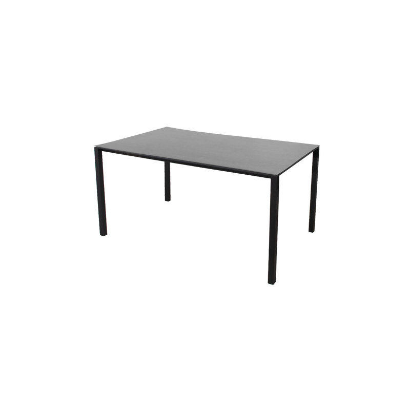 Pure Outdoor Dining Table, Lava Gray/Basalt, 35.5" W x 59.1" L x 29.5" H