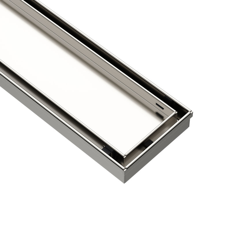 Drain de douche 36 po Dreamline Aqua, Acier inoxydable, 36"