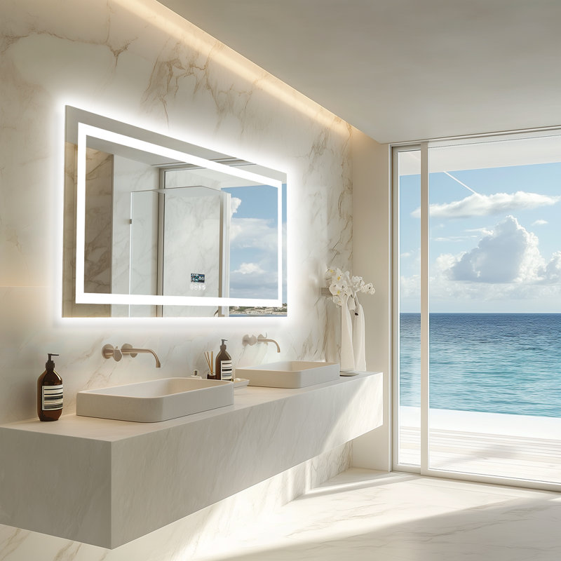 Miroir de salle de bain Led, 24 po x 47,2 po