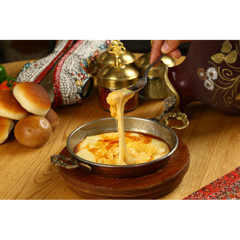Kuymak - Muhlama - Mihlama - Turkish Traditional Fried Cheese by Myasinirik - Wrapped Canvas Print
