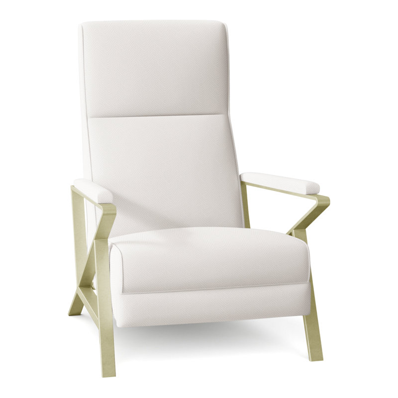 Infinity 28.25" Wide Manual Standard Recliner, Brushed Brass, Perigold Posh Snow
