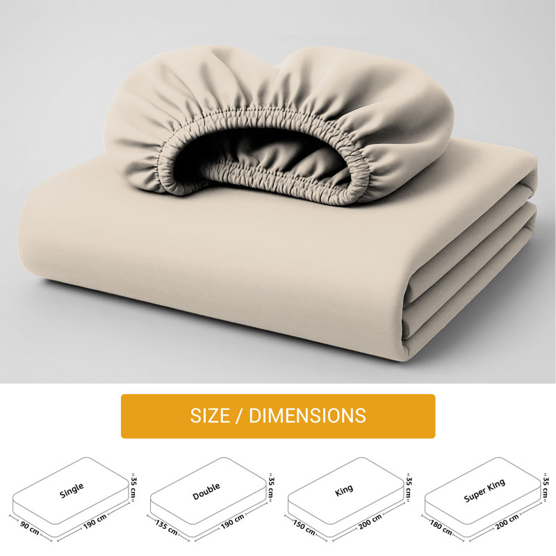 100% Cotton Flatweave Fitted Sheet, Single (3')