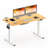 Eric Height Adjustable Standing Desk, 100% Bamboo Desktop-796140281-796140285