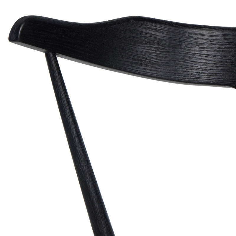 Ripley Dining Chair with Cushion, Black Oak, Lavon Flint