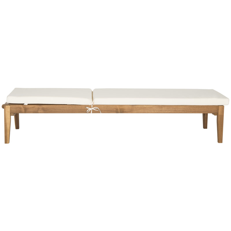 Chaise longue d'extérieur en acacia Ruark, Naturel