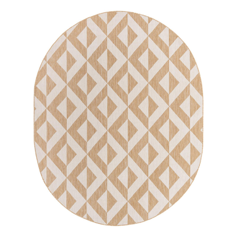 Felisa Napa Indoor/Outdoor Rug, Oval 7'10" x 10'