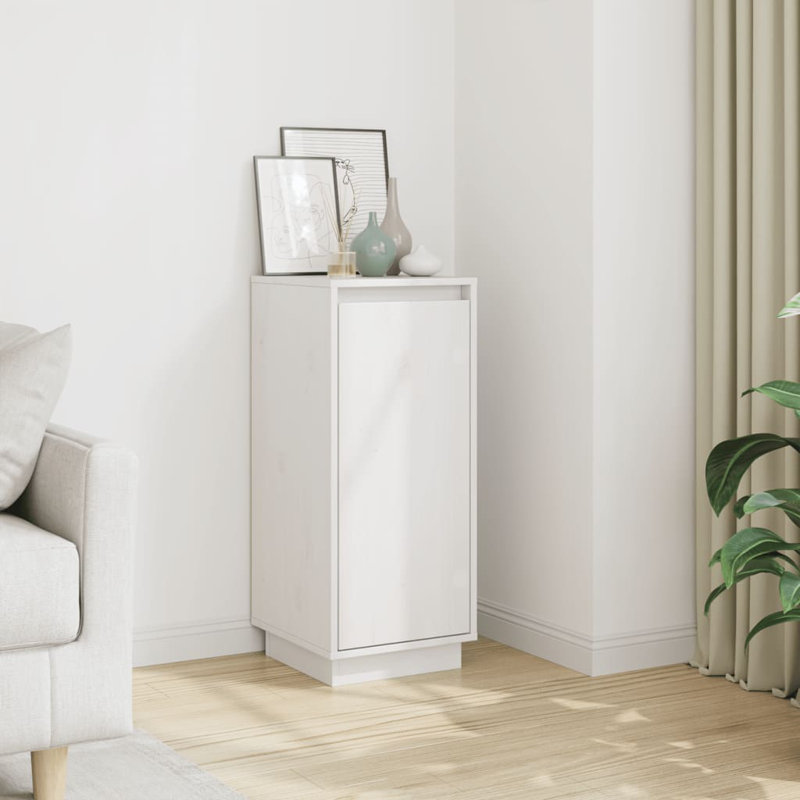 Gracilyn 31.5cm Solid Wood Sideboard, White