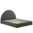 Resort Performance Velvet Arched Round Platform Bed-101181362-101181365