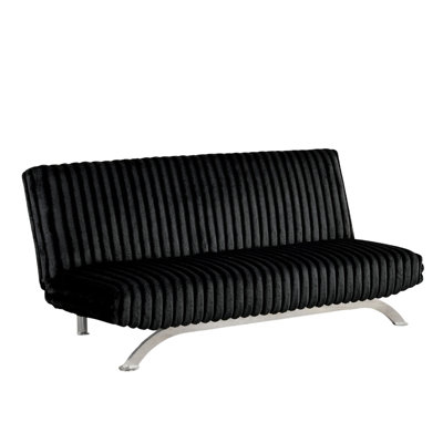 Canapé-lit futon de style contemporain convertible en lit avec pieds de soutien supplémentaires